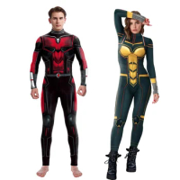 Movie Ant-Man and the Wasp Cosplay Jumpsuit 3D Ant man Cosplay Costume Suit Men Women Halloween Zenti Party Bodysuit