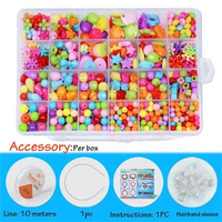 3500+ Bracelet Making Kit Colorful Loom Beads Storage Box Set with  Bead/Charm/Crochet DIY Craft Gifts for Birthday/Christmas