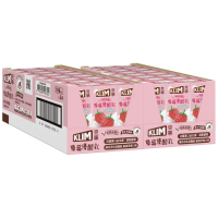 【KLIM 克寧】草莓優酪乳198ml x2箱(共48入;包裝隨機出貨;保久乳)