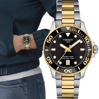 【TISSOT 天梭】SEASTAR 1000 海星 300米防水時尚腕錶(T1202102205100/36mm)