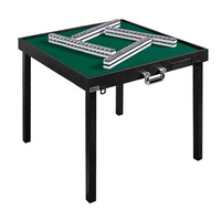 Outdoor Travel Portable Mahjong Table Folding Easy To Store Portable Solid Wood Camping Dormitory Mahjong Table