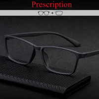 R90 Photochromic Anti Blue Ray Prescription Glasses Progressive Multifocal Reading Glasses PC Titanium Screwless Myopia Glasses