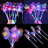 LED Glowing Magic Wand Balloon Star Eagle Love Sparkle Fairy Stick Toy genggam puteri Wand Kid hadia