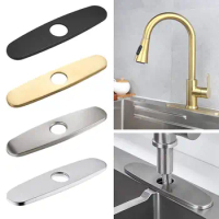 1PC Faucet Plate Hole Tap Cover Deck Plate Stainless Steel Bathroom Kitchen Sink For Most Single Hole Faucet