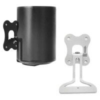 Speaker Metal Wall Mount for Sonos Era 100 Wireless Speaker, Adjustable Wall Stand Holder for Sonos Era 100 (White)