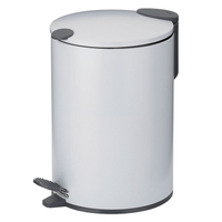《KELA》Mats腳踏式垃圾桶(白3L) | 回收桶 廚餘桶 踩踏桶