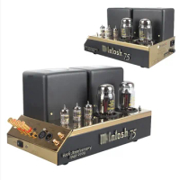 M-076 Pure Power Amplifier Power Amp Clone Mcintosh MC75 HiFi Bile Post-mono 2/4/8ohm/75W KT88x2 12AX7 12AT7x2 / 220V (1 Pair)