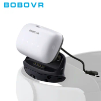 BOBOVR B100U Upgrade Kit for M1/M2/M3 Head Strap 10000mah Battery Dock Doubles Battery Capacity for 