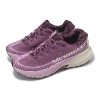 【MERRELL】越野跑鞋 Agility Peak 5 女鞋 紫 灰 回彈 抓地 越野 運動鞋(ML068170)