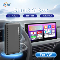 Android Auto Apple Car Play Carplay AI BOX Wireless Carplay Tv Box Android11 For VW Spacefox CC Golf R Fox GTI  Polo T‑Roc ID.3