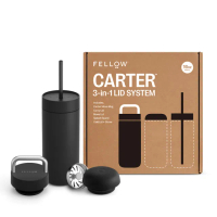 【FELLOW】474ml 禮盒組 卡特隨行真空保溫瓶 一杯三蓋 Carter Kit V2(多色任選/陶瓷塗層/隔熱保冰/保溫杯)
