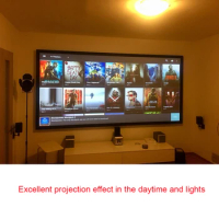 Salange Projector Screen,60 100 120 Inch Reflective Fabric Cloth Projection Screen For YG300 Projetor XGIMI DLP LED Home Theater