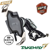 TAKEWAY 黑隼Z手機座（無線充電雙磁浮減震防盜版）