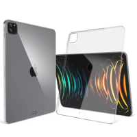 Transparent Case for iPad Pro 12.9 6th generation 2022 Soft Silicone Protective Cover for iPad Pro 12.9 2021 2020 2018 2017 2015