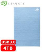 Seagate希捷 One Touch 4TB 2.5吋行動硬碟 冰川藍 (STKZ4000402)原價3988(省689)