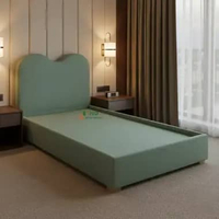 Divan Avella Aesthetic Sandaran Kasur Springbed Modern Rangka Sandaran Kasur Minimalis Bludru 160cm