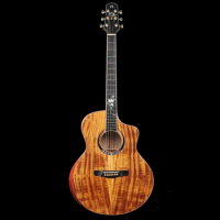 NATASHA JC43 41 inch Guitar Acoustic Handmade Solid Wood Acacia With Hard Case/Capo/Tuner