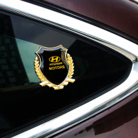 Pelekat Kereta, Rekaan Telinga Gandum Besar Kereta, Bahan Logam, Reka Bentuk Tiga Dimensi 3D, Label