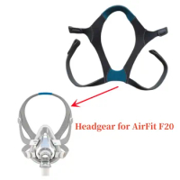 2 Pieces Ventilator Headbands for ResMed AirFit F20 Nose and Mouse Mask Elastic Strap Face Mask Headgear Without Logo