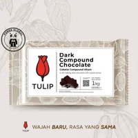 Coklat Compound Tulip Dark Chocolate Compound 1Kg