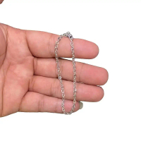 gelang perak asli cap925 model nore mesin sepuhan emas putih