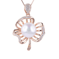 【Hommy Jewelry】秘密秋葉 巴洛克圓大珍珠項鍊(珍珠)