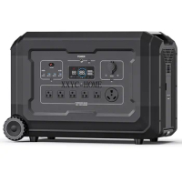 Hot Selling 5040Wh 1575000mAh 100~120V, 16A Max 2000W Max Large Capacity Portable Power Station Solar Generator 5000W 4000W