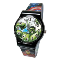 【DF 童趣館】正版授權漫威英雄日本品牌機芯數位印花兒童手錶