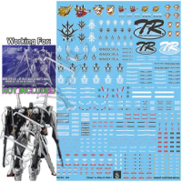 for HG UC 1/144 RX-124 TR-6 Haze'n-thley II Rah AOZ Advance of Zeta The Flag of Titans Water Cut UV Light-reactive Decal Sticker