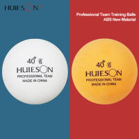 Huieson 40+ Table Tennis Balls New ABS Plastic Professional Team Durable Ping Pong Ball for Club Training 20/50/100pcs/Pack