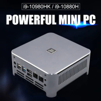10th Gen Intel Core Gaming Mini PC i7 10750H i9 10880H 10980HK Windows 10 2*DDR4 2*M.2 2*Lan WiFi DP HDMI 4K Computer HTPC NUC
