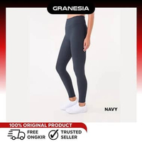 Anko Active Womens Rib Leggings|Celana Olahraga Yoga Legging Fitness L Navy