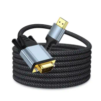 Signal Transmission Flexible HDMI-compatible to VGA TV Video Adapter Cord for DVD Player