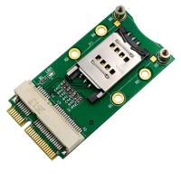 NEW-Mini Pci-E Adapter With Sim Card Slot, Suitable For 3G/4G, Wwan Lte, Gps Card (Flip Type Sim Card Holder)