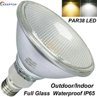 KEEP Classic Glass E27 led light bulbs 18W PAR38 indoor/outdoor Spotlight Waterproof IP65  Cold ligh