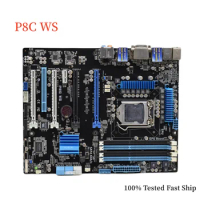 For ASUS P8C WS Motherboard C216 32GB LGA1155 DDR3 ATX Mainboard 100% Tested Fast Ship