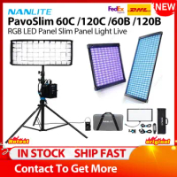 Nanlite PavoSlim 60C / 120C / 60B / 120B RGB LED Panel Slim Panel Light Live Streaming Studio Light Outdoor Fill Light