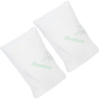 White Pillow Shams Memory Pillows Cover Memory Foam Bamboo Pillow Case Cool Comfort Firm Neck Support Foam Orthopedic