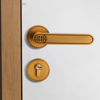 New Chinese Door Lock Indoor Bedroom Split Lock Antique Aluminum Alloy Mute Security Door Lock Household Hardware Lockset