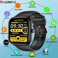 LEMFO Smart Watch 2024 Bluetooth Call Music Smart Watches For Men 2.01" Full Touch Dial Fitness Tracker Waterproof Smartwatch