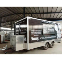 OEM Outdoor Coffee Trailer Food Cart Mobile Trucks Hot Dog Kiosks to Sell Ice Cream Snack Breakfast with Cooking Equipment Fryer