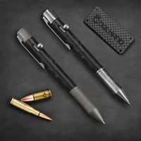 Carbon Fiber Tactical Pen EDC Bolt Titanium Alloy Pen Self-defense Men's Business Sign Pen