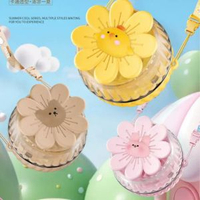 花朵風扇萌寵便攜掛脖小風扇USB充電可愛便攜手錶無葉摺疊風扇