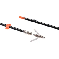 Free shipping GPP 32 inches Orange Hunting Bowfishing Arrows with Blade Broadhead 3PC/PK