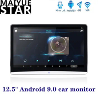 12.5 Inch Android 10.0 2GB+16GB Car Headrest Monitor Same Screen 4K 1080P MP5 WIFI/Bluetooth/USB/SD/HDMI/FM/Mirror Link/Miracast