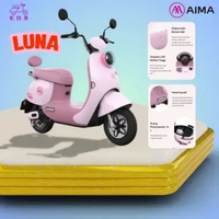 AIMA LUNA 60V20Ah / 48V20Ah Sepeda Listrik Outdoor - 1000 Watt 60V20Ah Pink