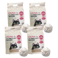【LTG】Pets 愛貓 7L 高效除臭100%天然豆腐砂 4包組(吸水大容量 豆腐砂 豆腐 貓沙 貓砂)