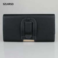 SZLHRSD Belt Clip PU Leather Waist Holder Flip Pouch Case for Huawei Nova 3i Phone cover For Nokia 5.1 Plus X6 X5 Alcatel 5V