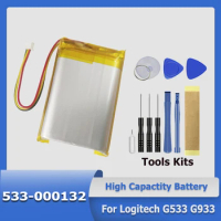 1200mAh 533-000132 Battery For Logitech G533 G933 G533S G933S Headphones + Tool