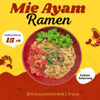 Mie Ramen Pedas Level Mie Instant Cepat Saji dengan Topping Ayam dan sosis